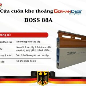 Cửa cuốn khe thoáng German Door Boss 88A cà phê